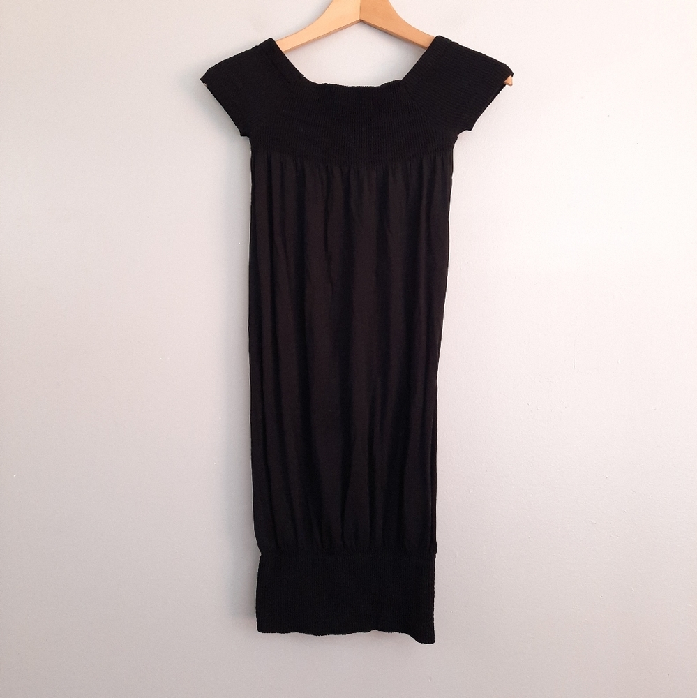F&F Black Bohemian Wide Neck Dress